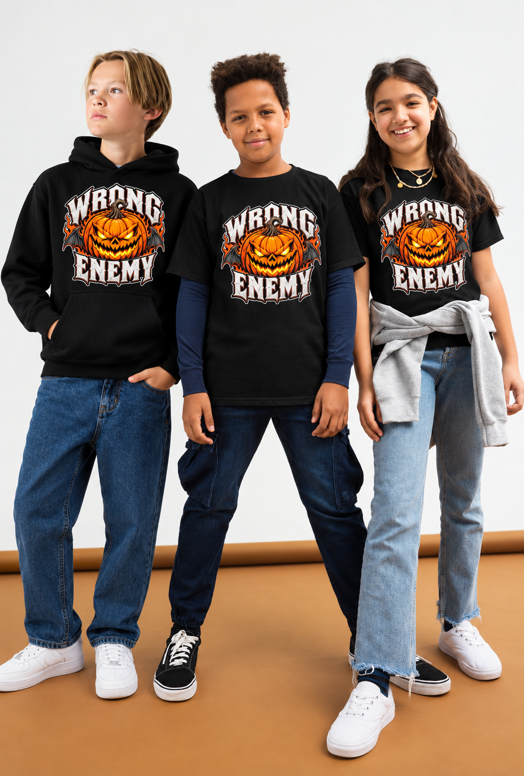 WRONG ENEMY KIDS HALLOWEEN SHIRTS