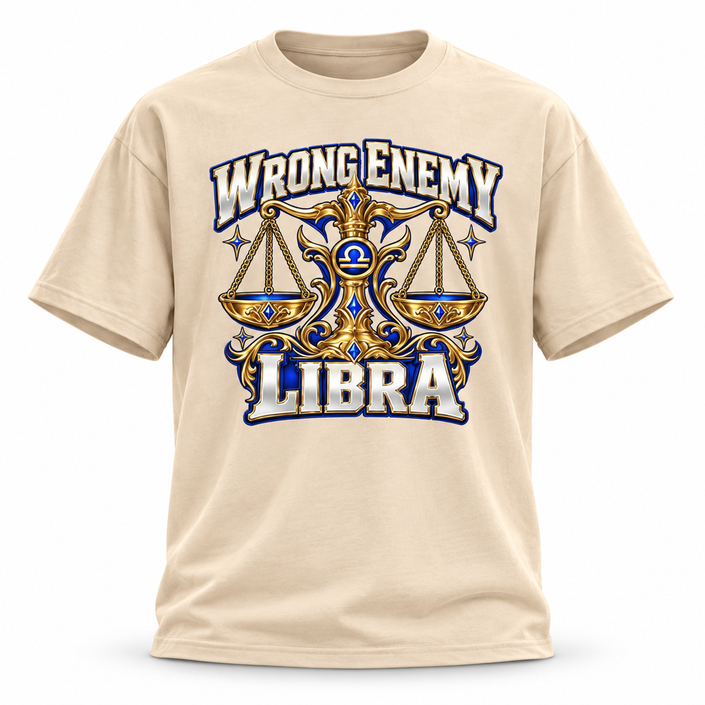Wrong Enemy Libra Zodiac T-shirt