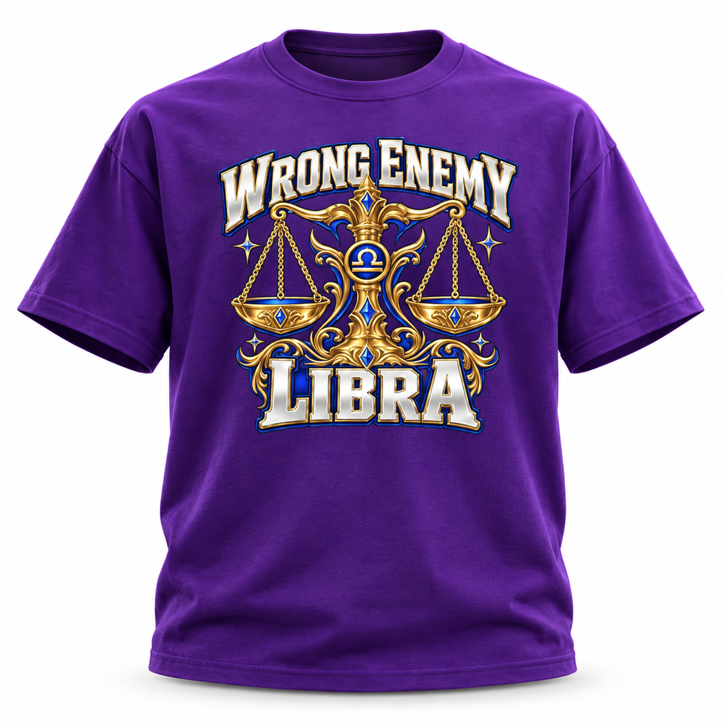 Wrong Enemy Libra Zodiac T-shirt